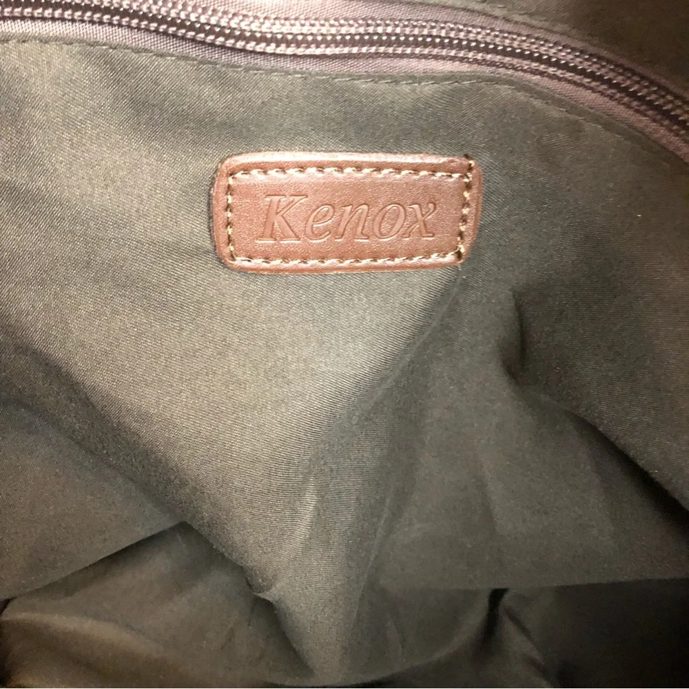 Kenox Vintage Laptop Messenger Canvas Bag Charcoal Gray